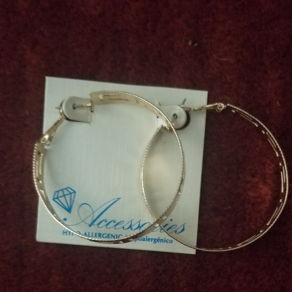 Hypo allergenic hoop earrings - Picture 2 of 4